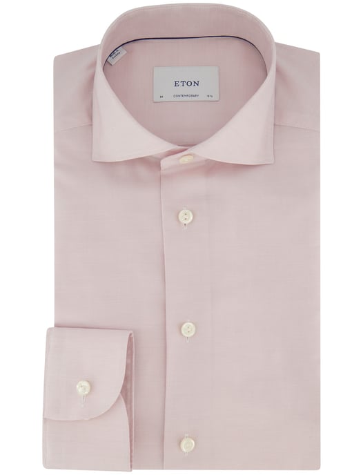 Contemporary fit overhemd wide collar Eton roze - Image 2