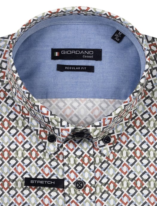 Giordano overhemd geprint groen - Image 2