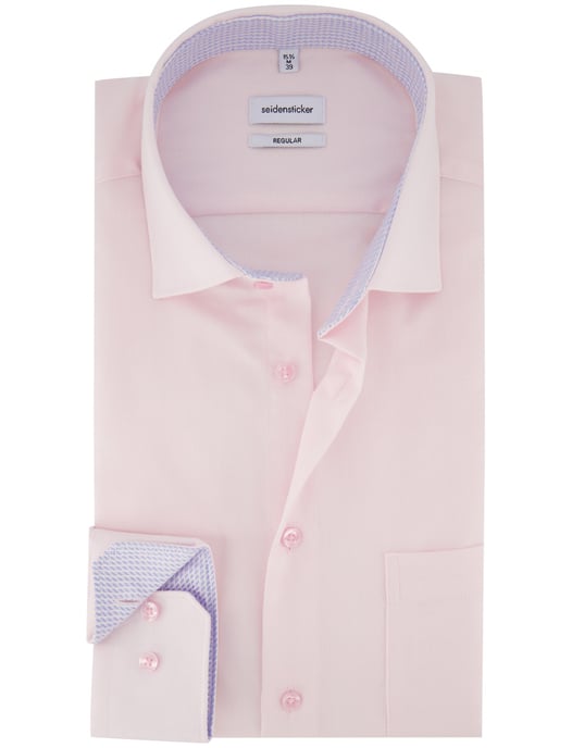 Overhemd roze Seidensticker regular fit met borstzak - Image 1