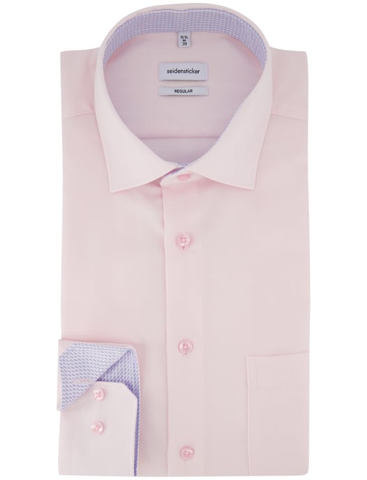 Overhemd roze Seidensticker regular fit met borstzak - Image 2