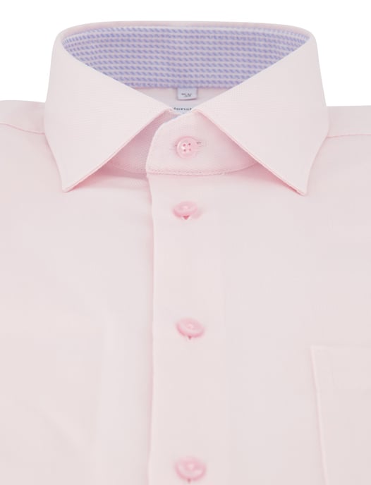 Overhemd roze Seidensticker regular fit met borstzak - Image 3