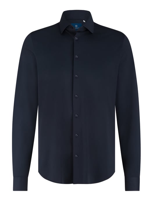 Overhemd Blue Industry donkerblauw effen stretch - Image 1