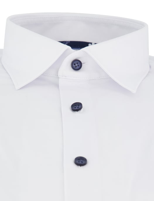 Wit overhemd OLYMP body fit lange mouwen jersey - Image 3