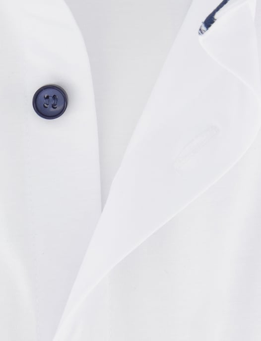 Wit overhemd OLYMP body fit lange mouwen jersey - Image 4