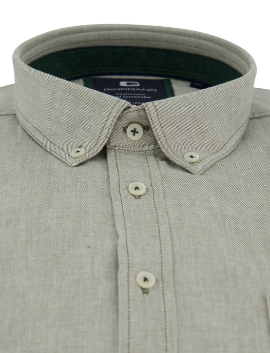 Giordano overhemd groen button down - Image 3