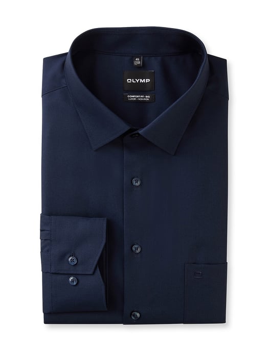 donkerblauw Olymp Big&Tall overhemd Comfort Fit - Image 1