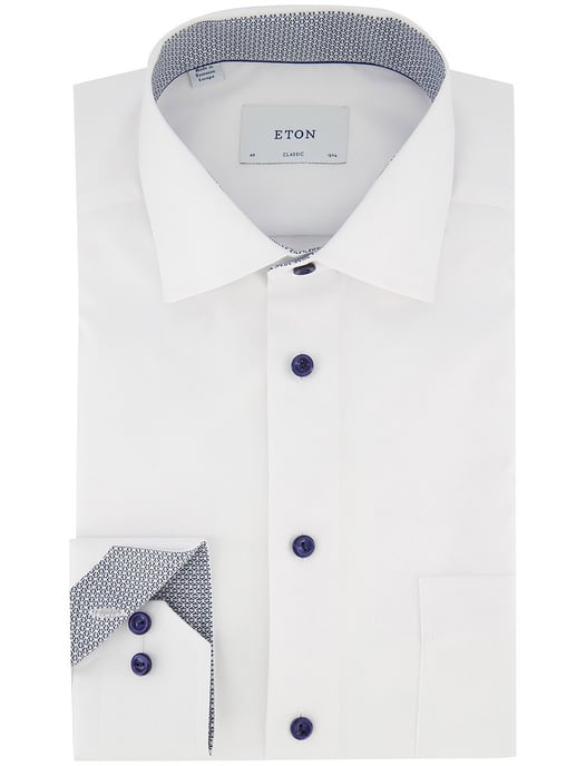 Wit overhemd Eton classic fit lange mouw strijkvrij - Image 2