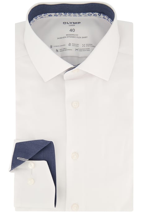 Olymp 24 seven overhemd Luxor wit katoen modern fit - Image 2