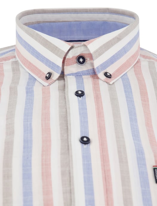 Overhemd Giordano wit gestreept normale fit lange mouw - Image 3