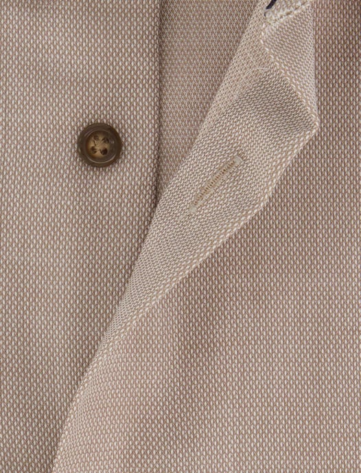 bruin overhemd Olymp semi-wide collar 100% katoen normale fit - Image 4