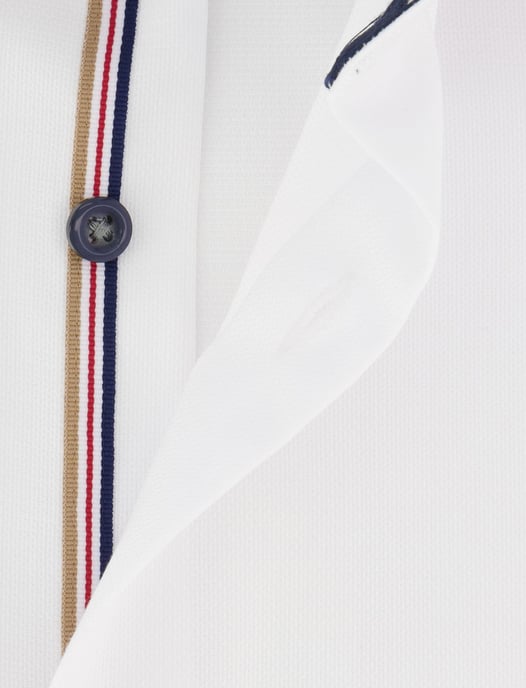 Wit overhemd Olymp semi-wide collar 100% katoen modern fit - Image 4