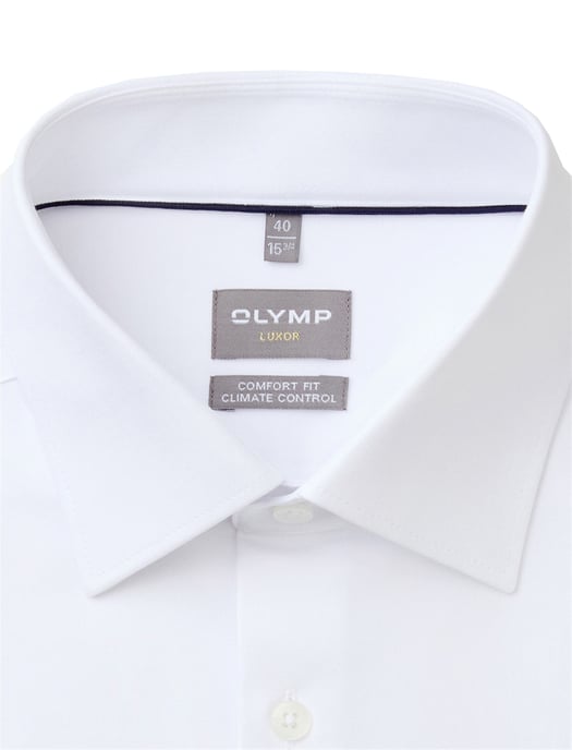 wit comfort fit Olymp Luxor 24/Seven overhemd climate control vezel - Image 2