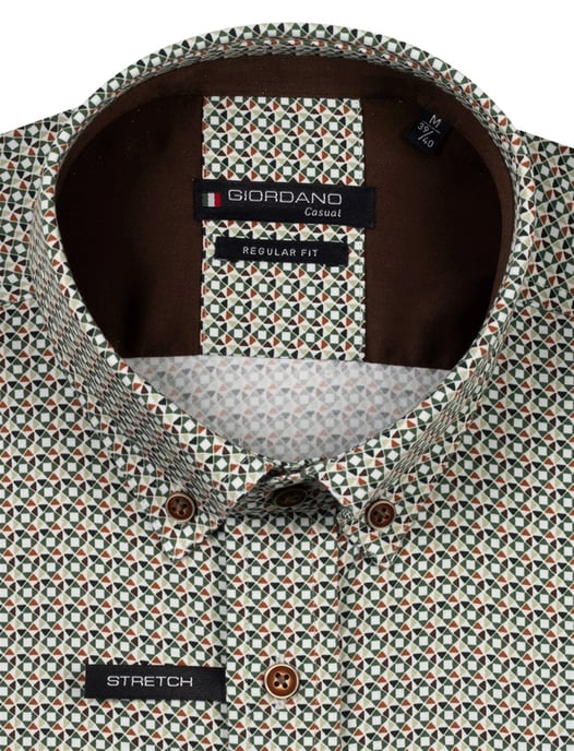 casual overhemd Giordano groen - Image 2