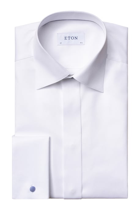 Contemporary fit katoenen overhemd wit smoking Eton - Image 1