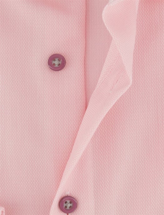 Roze overhemd OLYMP Comfort Fit katoen strijkvrij - Image 4