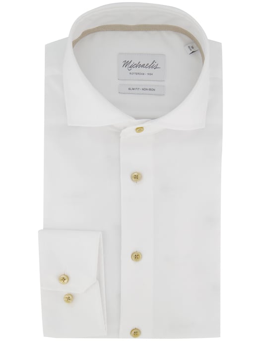 Overhemd Michealis slim fit wit strijkvrij - Image 2
