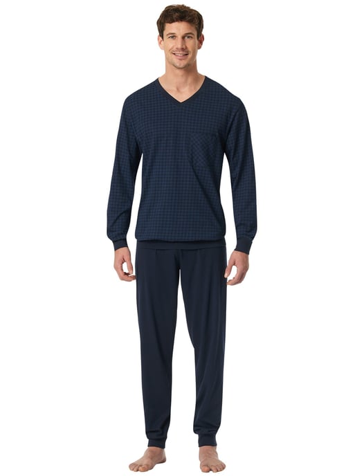 nachtblauw Schiesser pyjama - Image 1