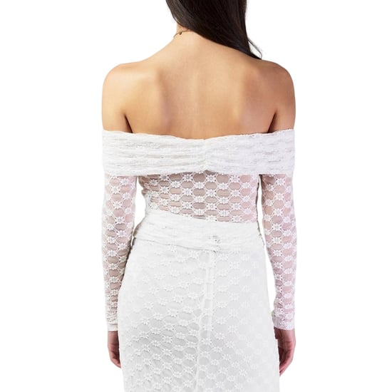 Bardot Dames/Dames Kanten Bardot Top (Wit) - Image 3