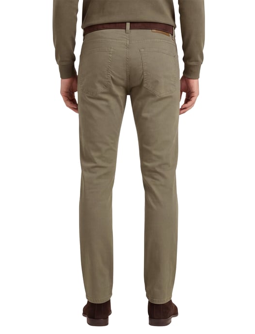 Pierre Cardin 5-p broek effen beige zonder omslag - Image 2