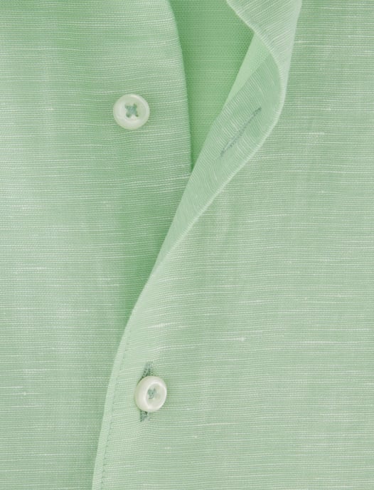 Katoenen linnen mint groen overhemd Eterna 1863 Modern Fit - Image 4