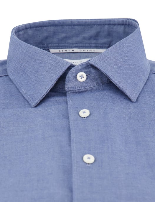 Eterna overhemd blauw modern fit korte mouw - Image 3