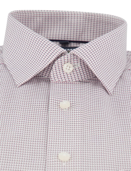 Modern fit Olymp overhemd rood semi-wide collar 100% katoen - Image 3