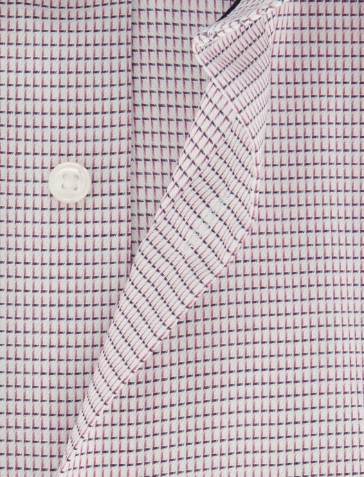 Modern fit Olymp overhemd rood semi-wide collar 100% katoen - Image 4