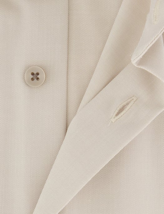Modern fit Olymp overhemd beige korte mouw semi-wide collar - Image 4