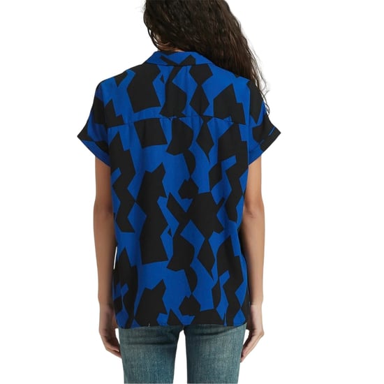 Be You Abstrakt polyester shirt voor dames (Blauw) - Image 3