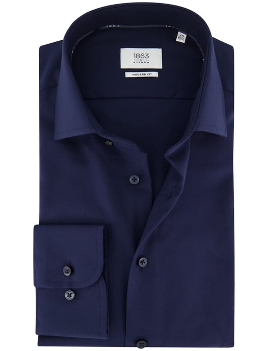Overhemd Eterna 1863 donkerblauw modern fit - Image 1