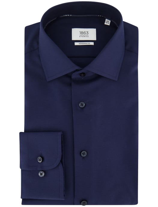 Overhemd Eterna 1863 donkerblauw modern fit - Image 2