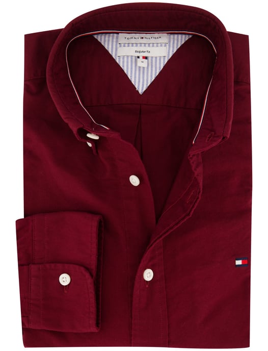 Overhemd Tommy Hilfiger bordeaux normale fit - Image 1