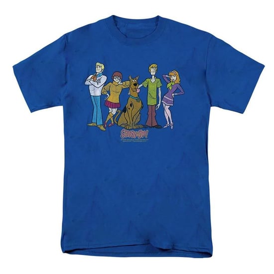 Scooby Doo Unisex Bende T-shirt voor volwassenen (Royaal Blauw) - Image 1