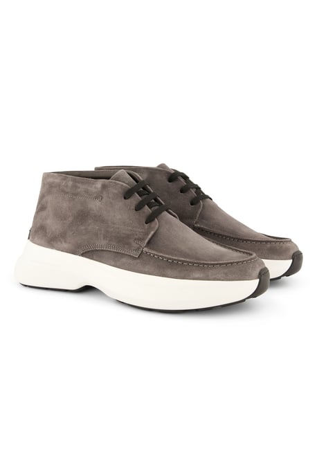 Giorgio sneakers hoog effen suede grijs lichte zool - Image 2