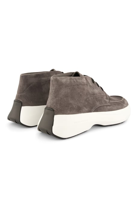 Giorgio sneakers hoog effen suede grijs lichte zool - Image 3