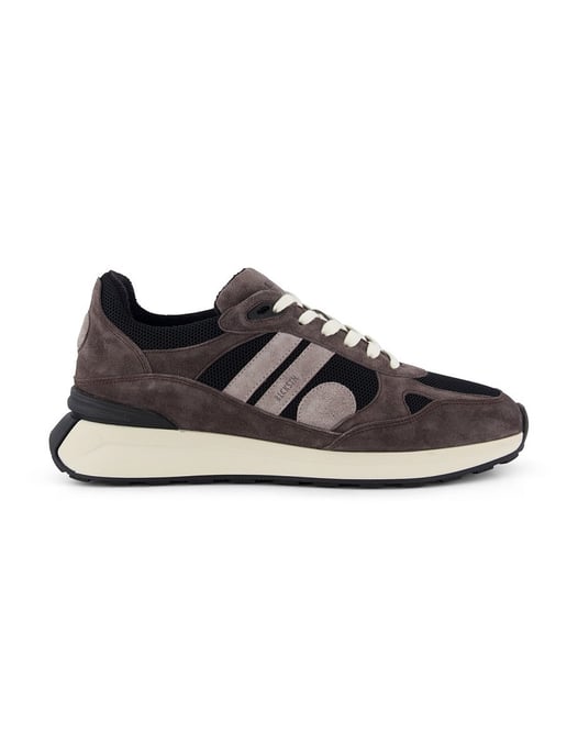 Blackstone brown black solid suede sneakers - Image 1