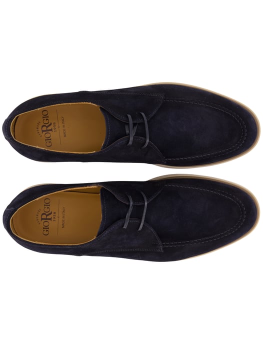 Schoenen Giorgio donkerblauw suede rubberen zool - Image 4