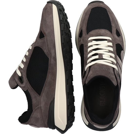 Blackstone brown black solid suede sneakers - Image 6
