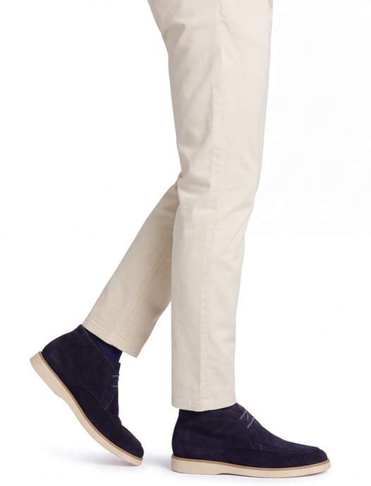 Schoenen Giorgio donkerblauw suède & lichte zool - Image 2