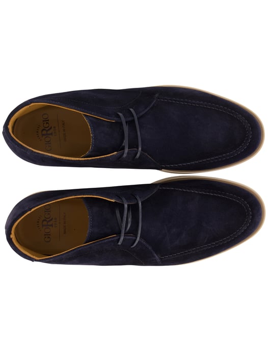 Schoenen Giorgio donkerblauw suède & lichte zool - Image 4