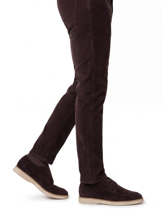 Schoenen Giorgio bruin suede met lichte zool - Image 2