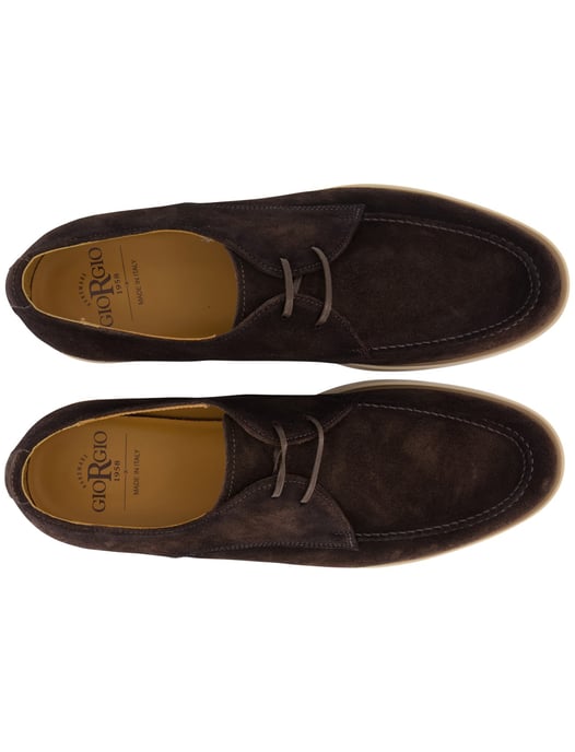 Schoenen Giorgio bruin suede met lichte zool - Image 4