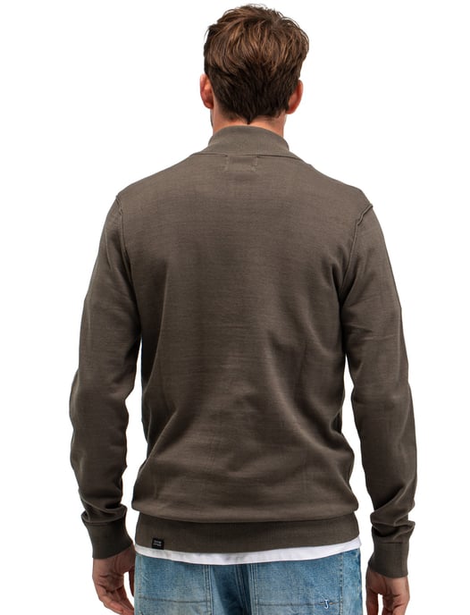 trui Butcher of blue bruin half zip effen - Image 2