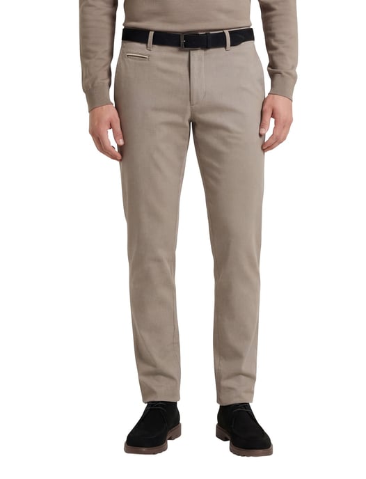 Brax Pantalon bruin katoenen effen - Image 1