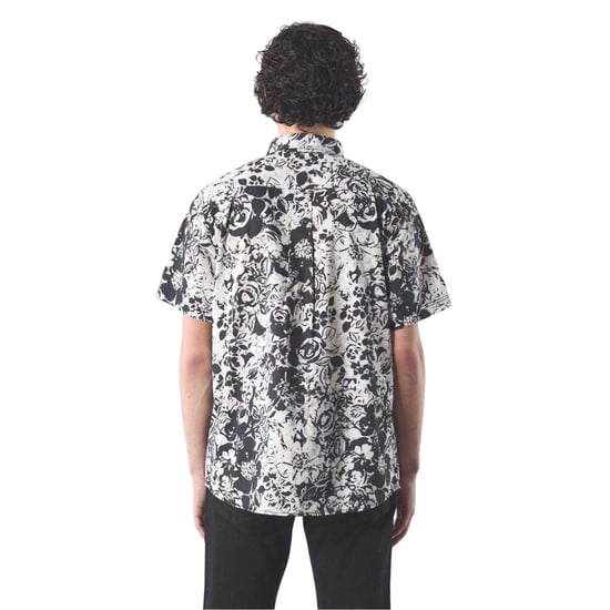 Pretty Green Mens Molineux Regular Short-Sleeved Shirt (Black/White) - Image 3