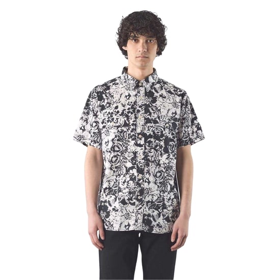 Pretty Green Mens Molineux Regular Short-Sleeved Shirt (Black/White) - Image 4