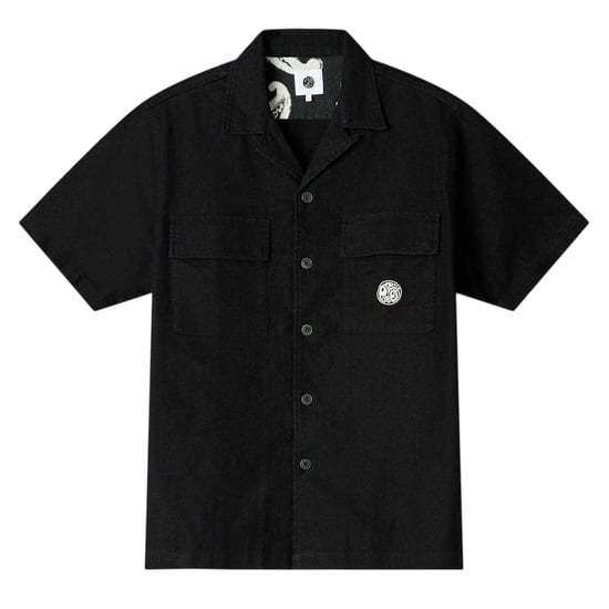 Pretty Green Mens Regular Short-Sleeved Shirt (Black) - Image 2