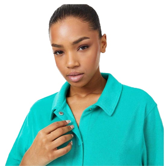 Jack Wills Womens/Ladies Terrycloth Relaxed Fit Shirt And Shorts Set (Emerald) - Image 4