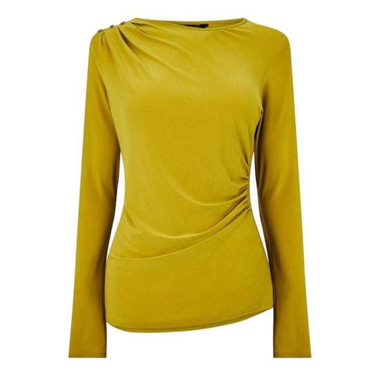 Biba Dames/Dames Knopdetail Blouse (Chartreuse) - Image 2