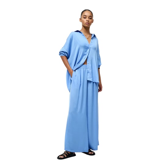 French Connection Womens/Ladies Damasco Drop Shoulder Shirt (Cornflower Blue) - Image 1
